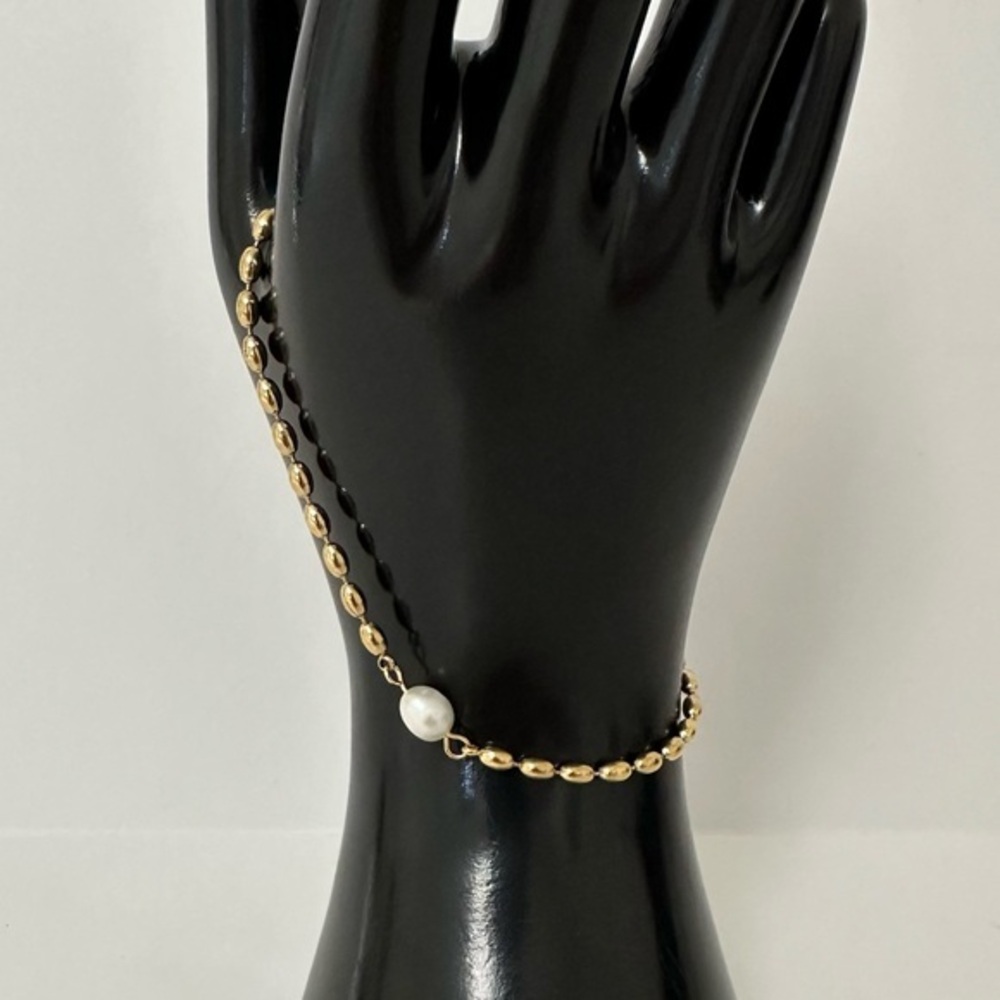 Gold Pearl Bracelet